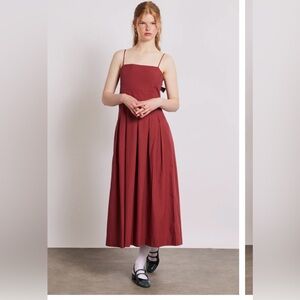 Damson Madder Iris Bow Midi Dress